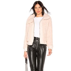 BlankNYC • Teddy Crop Jacket in Cloud Nine